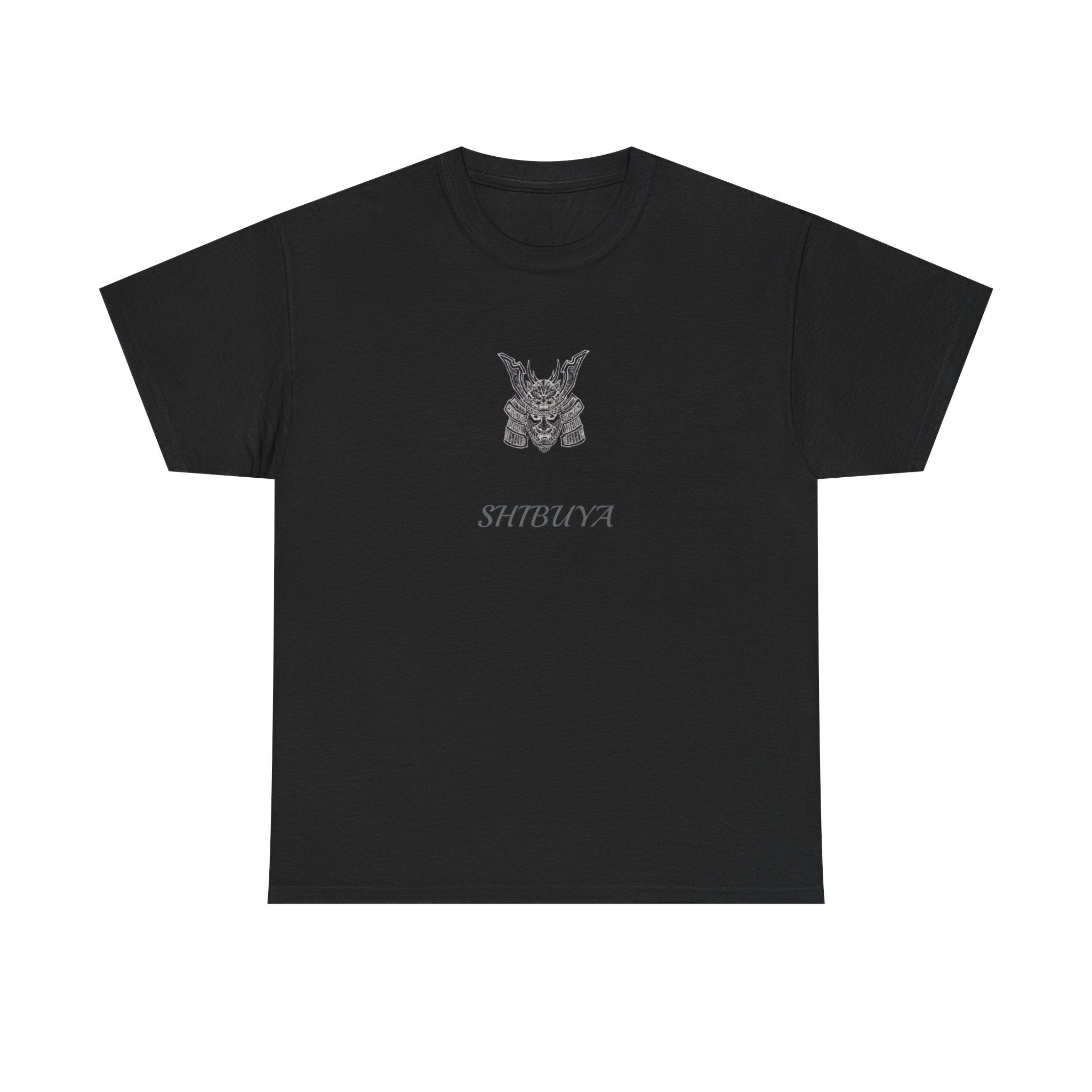 T-Shirt — 'Paradise' Graphic Tee with Shiriya Demon Mask Print