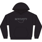 Paradise Cross Graphic Hoodie — "Mentality" Front Print, Dark Streetwear Pullover