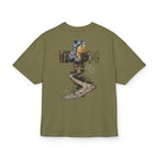 Nature Path Graphic Tee — 'Paradise Club' Forest Scene Boxy T‑Shirt