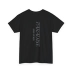 T-Shirt — 'Paradise' Graphic Tee with Shiriya Demon Mask Print