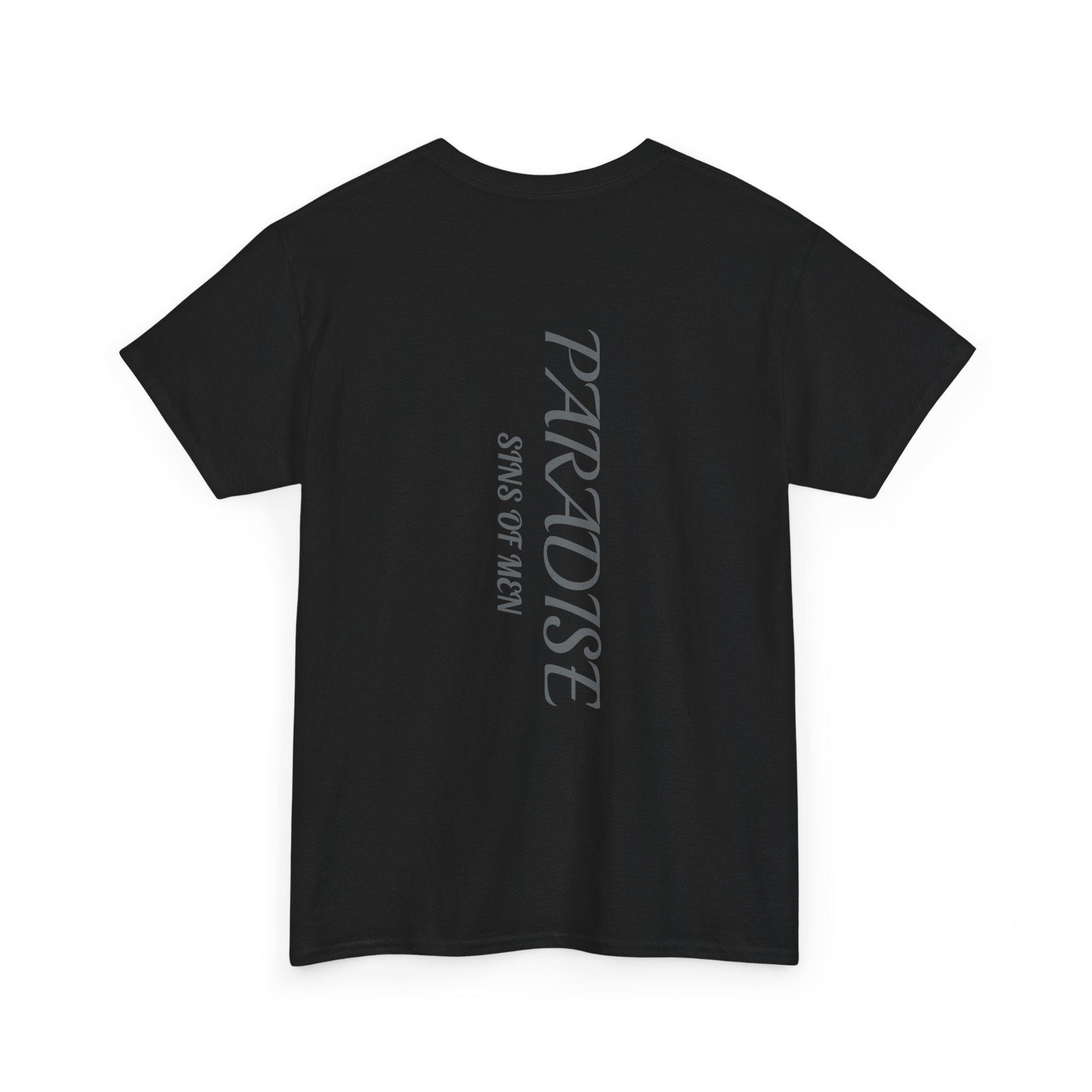 T-Shirt — 'Paradise' Graphic Tee with Shiriya Demon Mask Print