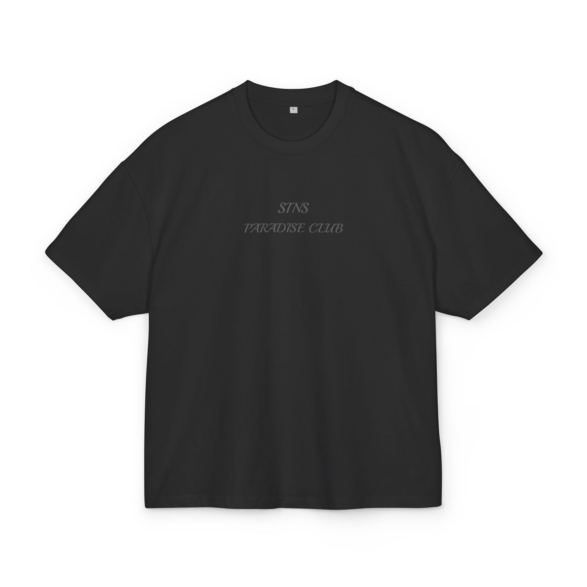 Nature Path Graphic Tee — 'Paradise Club' Forest Scene Boxy T‑Shirt