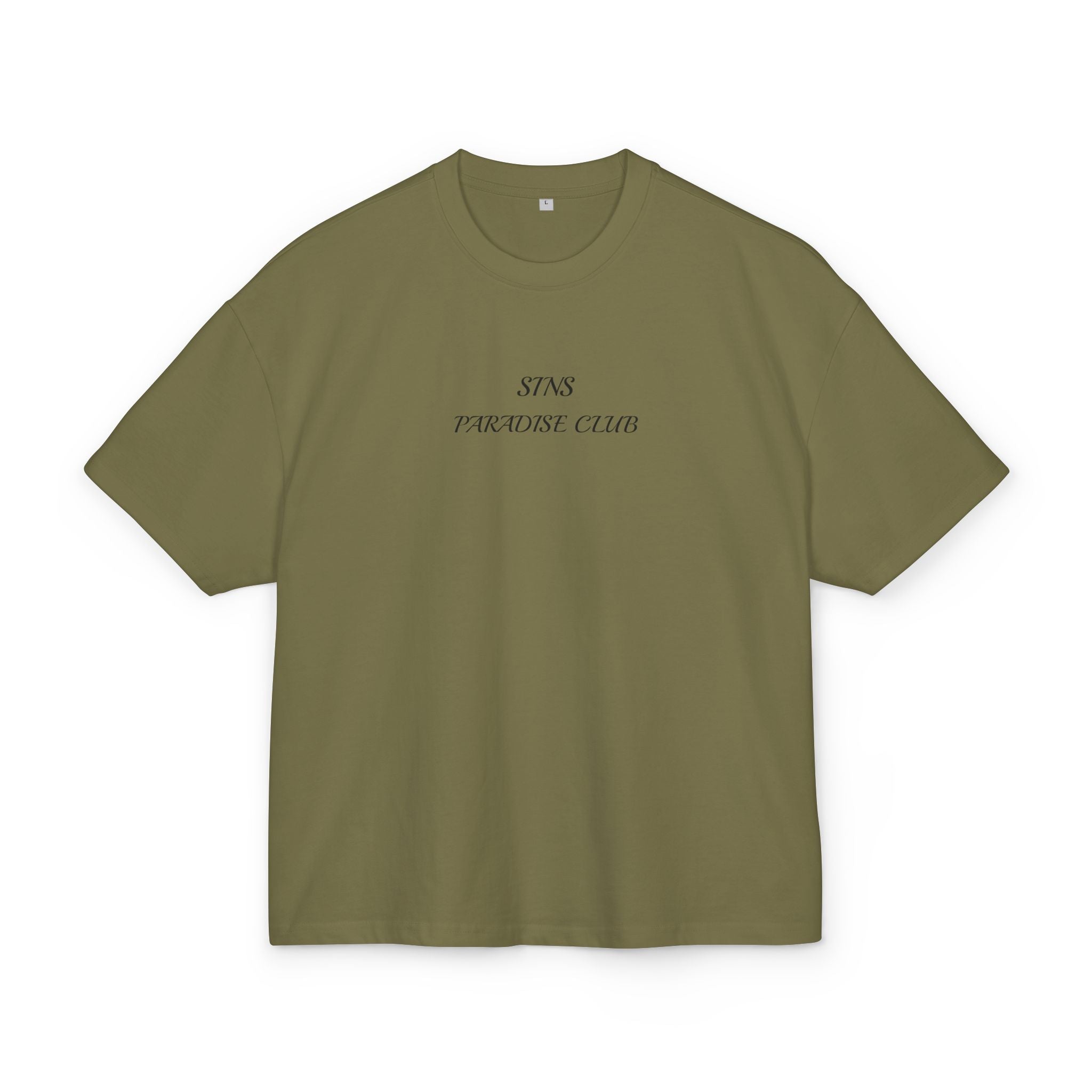 Nature Path Graphic Tee — 'Paradise Club' Forest Scene Boxy T‑Shirt