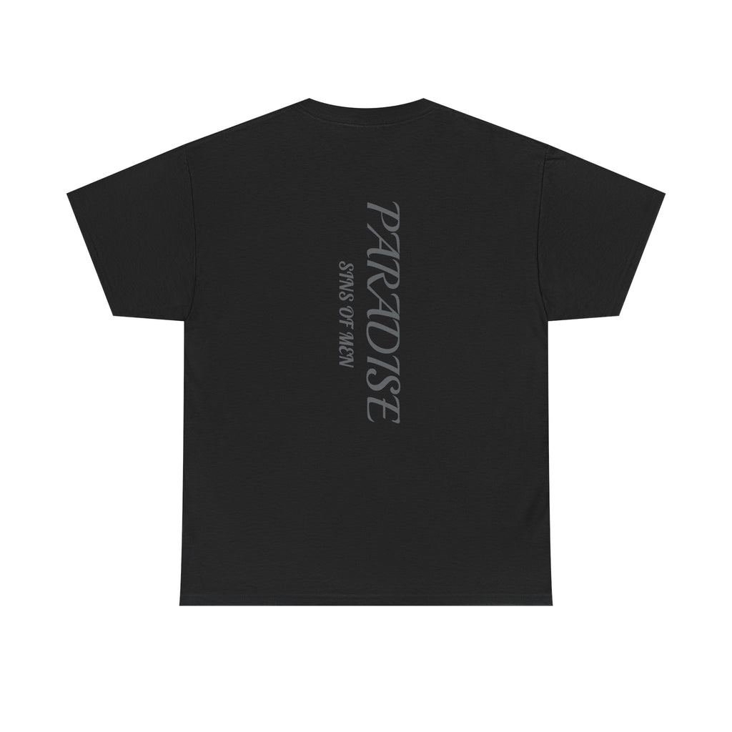T-Shirt — 'Paradise' Graphic Tee with Shiriya Demon Mask Print