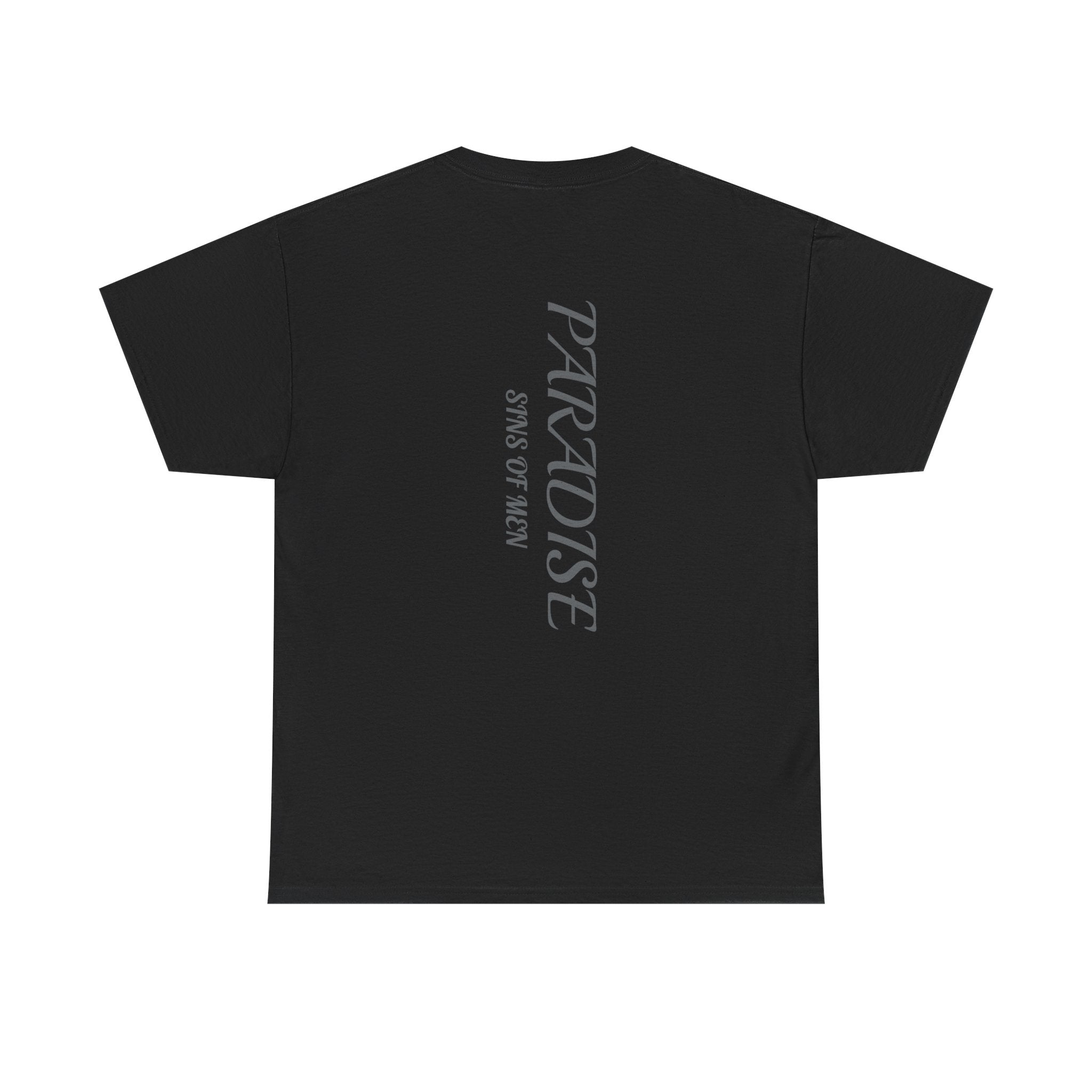 T-Shirt — 'Paradise' Graphic Tee with Shiriya Demon Mask Print