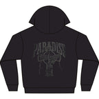Paradise Cross Graphic Hoodie — "Mentality" Front Print, Dark Streetwear Pullover