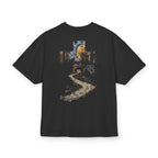 Nature Path Graphic Tee — 'Paradise Club' Forest Scene Boxy T‑Shirt