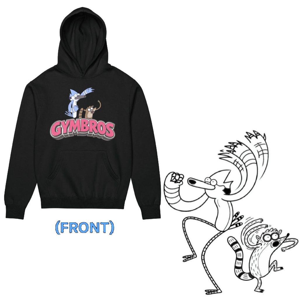 Regular show hoodie- Mordecai & Rigbi